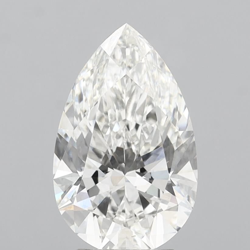 4.09 ct G Colour VVS2 Clarity Pear Shape Lab Grown Diamond