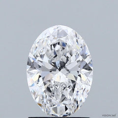 1.36 ct D Colour VVS2 Clarity Oval Shape Lab Grown Diamond