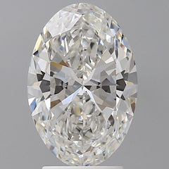 3.1 ct F Colour VVS2 Clarity Oval Shape Lab Grown Diamond