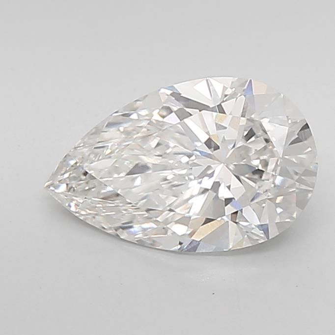 2.06 ct F Colour VVS1 Clarity Pear Shape Lab Grown Diamond