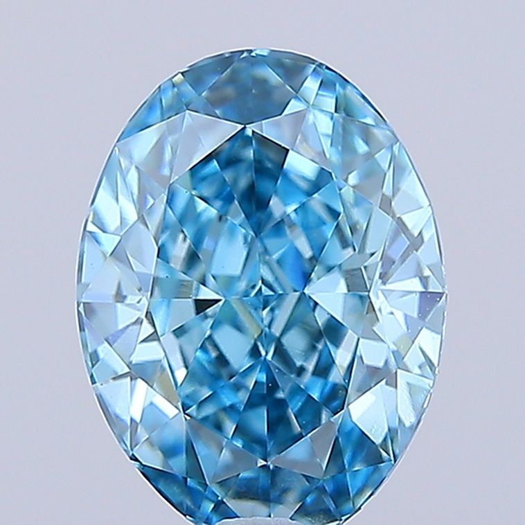 1.56 ct  Colour VVS2 Clarity Oval Shape Coloured Lab Grown Diamond