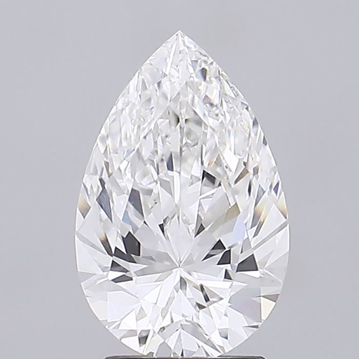 2.73 ct F Colour VVS2 Clarity Pear Shape Lab Grown Diamond