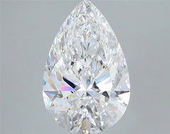 3.57 ct E Colour VS1 Clarity Pear Shape Lab Grown Diamond