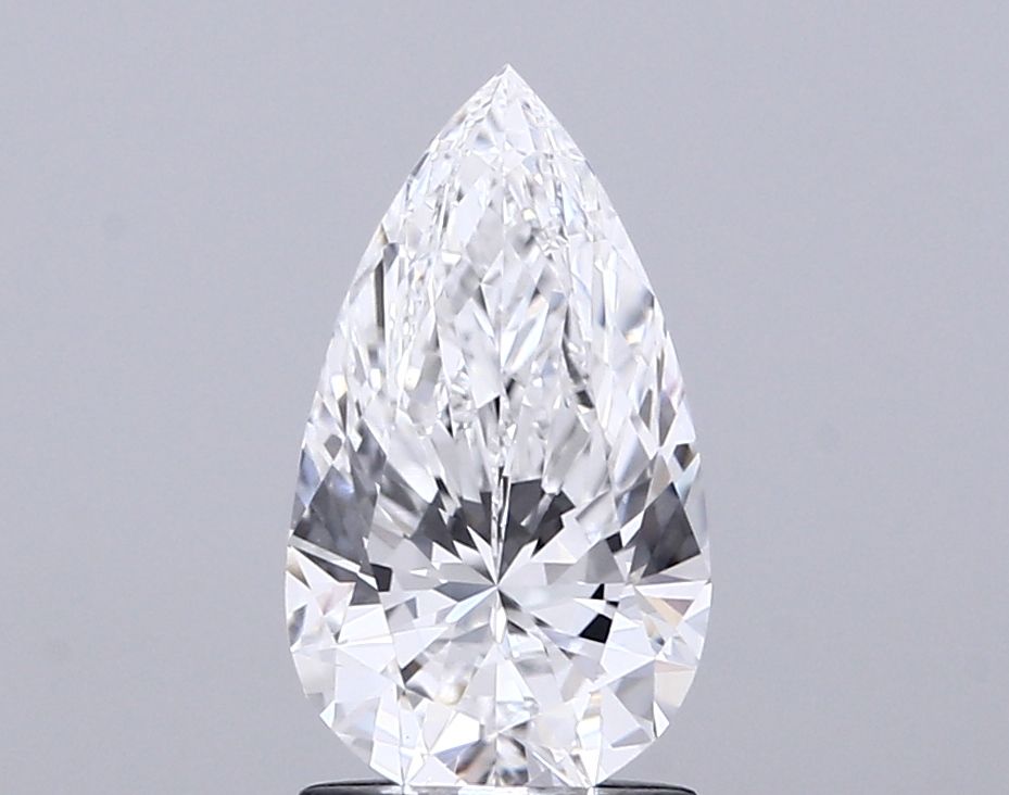 1.6 ct E Colour VVS2 Clarity Pear Shape Lab Grown Diamond
