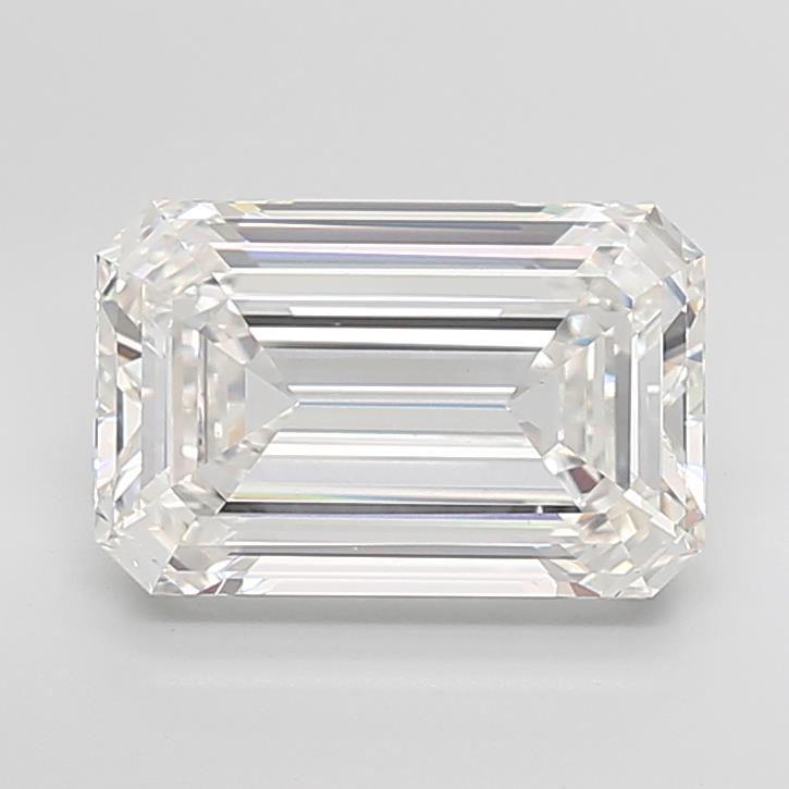 8.1 ct F Colour VVS2 Clarity Emerald Shape Lab Grown Diamond