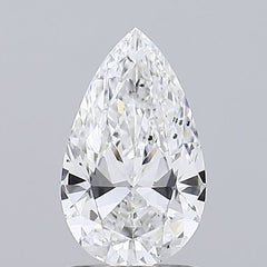 1.02 ct E Colour SI1 Clarity Pear Shape Lab Grown Diamond