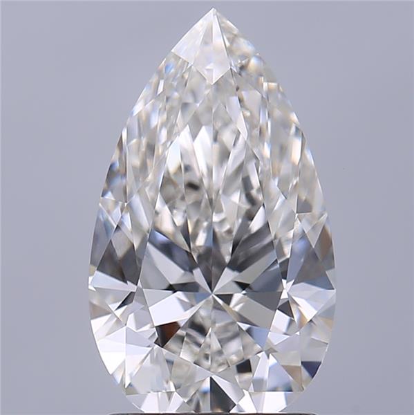1.55 ct G Colour VVS1 Clarity Pear Shape Lab Grown Diamond