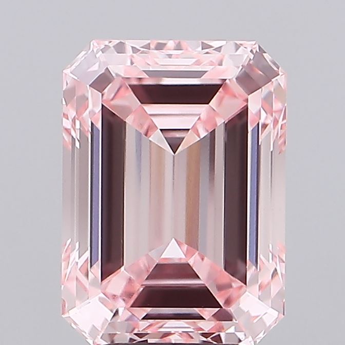4.03 ct  Colour VVS2 Clarity Emerald Shape Coloured Lab Grown Diamond