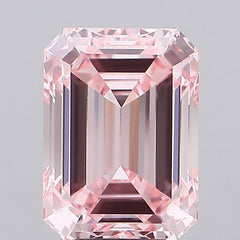 4.03 ct  Colour VVS2 Clarity Emerald Shape Coloured Lab Grown Diamond