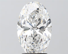 2.9 ct D Colour VS2 Clarity Oval Shape Lab Grown Diamond
