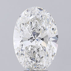 5.1 ct F Colour VVS2 Clarity Oval Shape Lab Grown Diamond