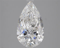 3.01 ct D Colour VVS1 Clarity Pear Shape Lab Grown Diamond