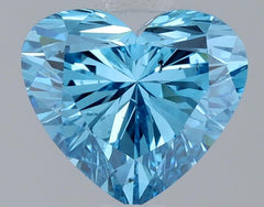 1.02 ct  Colour VS2 Clarity Heart Shape Coloured Lab Grown Diamond
