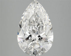 2.58 ct E Colour VVS2 Clarity Pear Shape Lab Grown Diamond