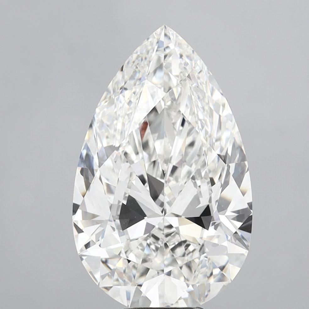 10.0 ct F Colour VVS2 Clarity Pear Shape Lab Grown Diamond