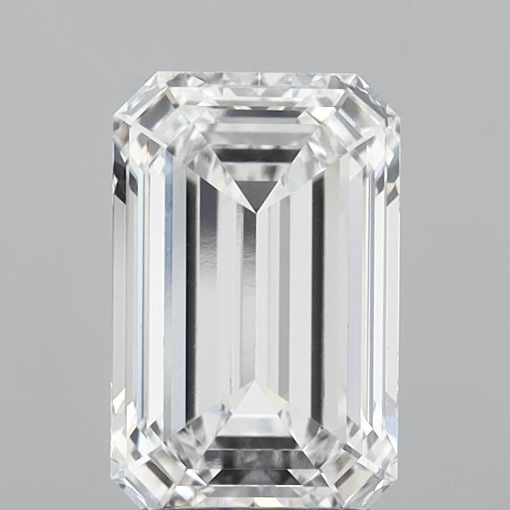 2.58 ct E Colour VVS1 Clarity Emerald Shape Lab Grown Diamond