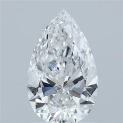 0.9 ct E Colour VVS2 Clarity Pear Shape Lab Grown Diamond