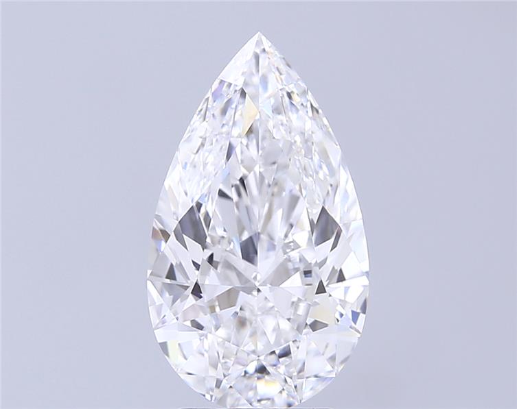 3.6 ct E Colour VVS2 Clarity Pear Shape Lab Grown Diamond