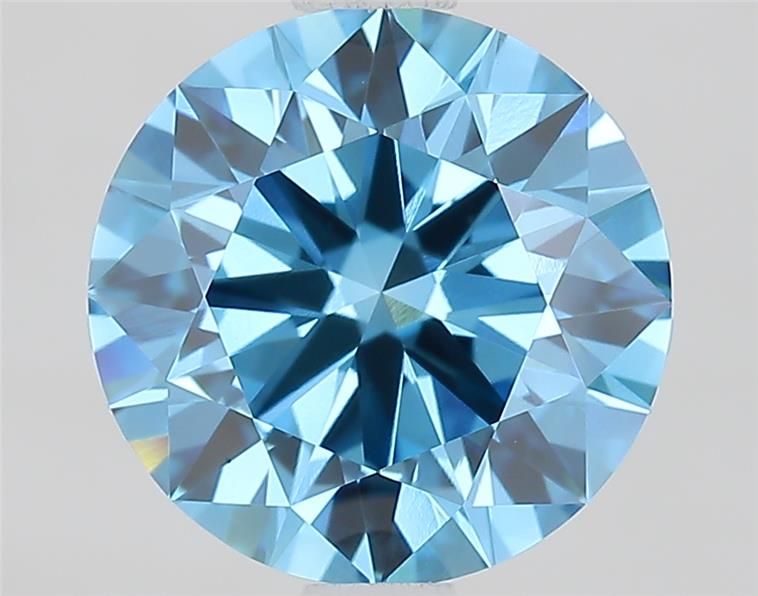 1.71 ct  Colour VVS2 Clarity Round Shape Coloured Lab Grown Diamond