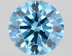 1.71 ct  Colour VVS2 Clarity Round Shape Coloured Lab Grown Diamond