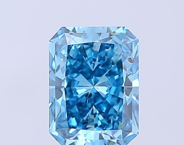 1.18CT Radiant Cut Coloured Lab Grown Diamond BLUE | SI1 | IGI Certified