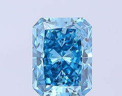 1.18CT Radiant Cut Coloured Lab Grown Diamond BLUE | SI1 | IGI Certified