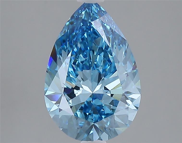 2.08 ct  Colour VVS2 Clarity Pear Shape Coloured Lab Grown Diamond
