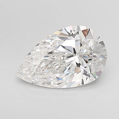 3.02 ct E Colour VVS2 Clarity Pear Shape Lab Grown Diamond