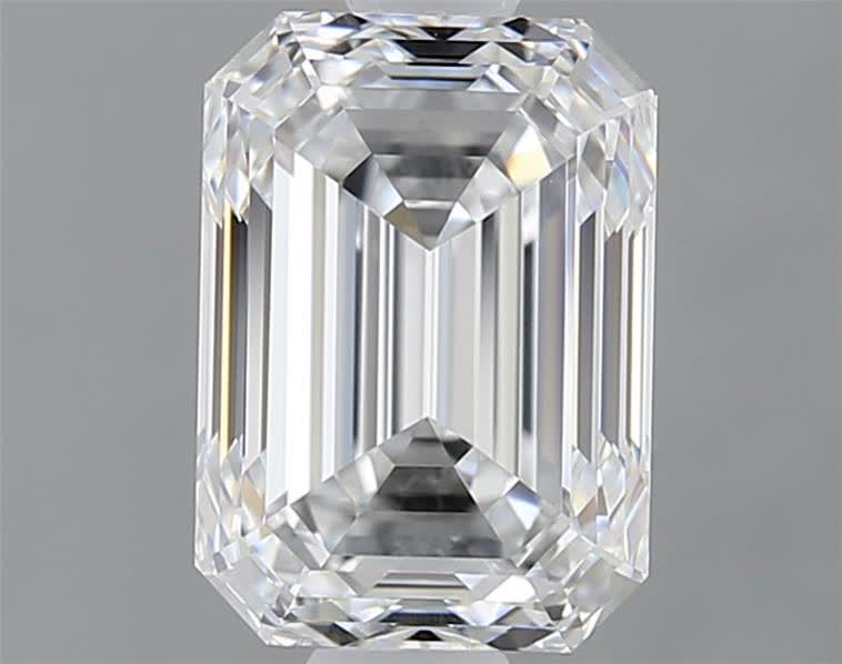 1.5 ct D Colour IF Clarity Emerald Shape Lab Grown Diamond