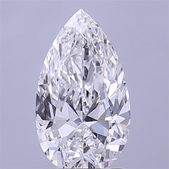1.51 ct D Colour VVS2 Clarity Pear Shape Lab Grown Diamond