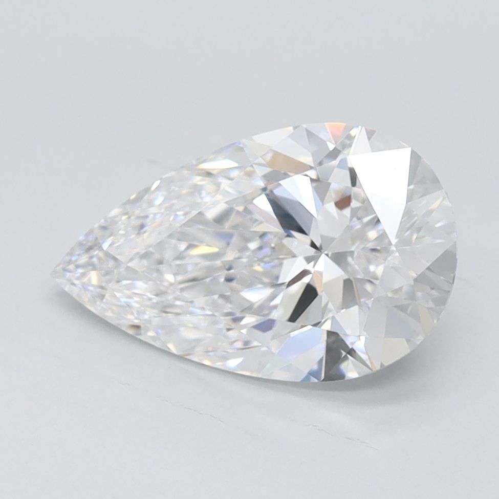 1.22 ct D Colour FL Clarity Pear Shape Lab Grown Diamond